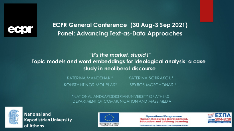 Presentation at the ECPR conference
